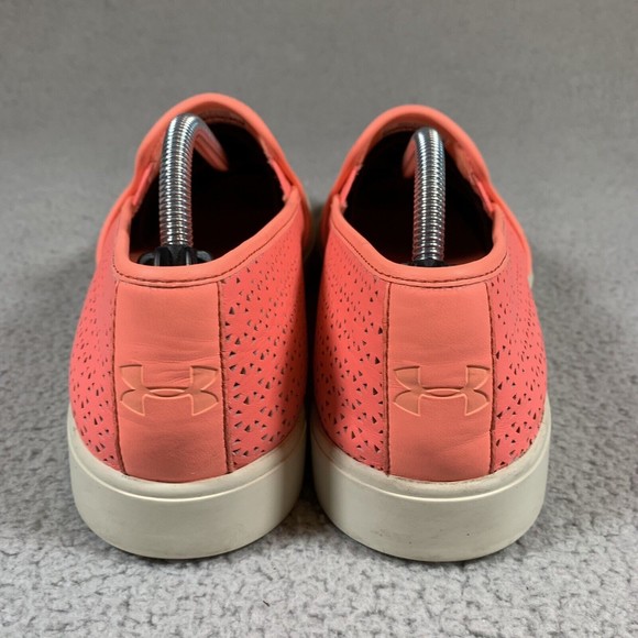 Under Armour Womens UA DJ Leather Low Top Slip On Sneakers Size 9.5  1286236-819 - Picture 4 of 8